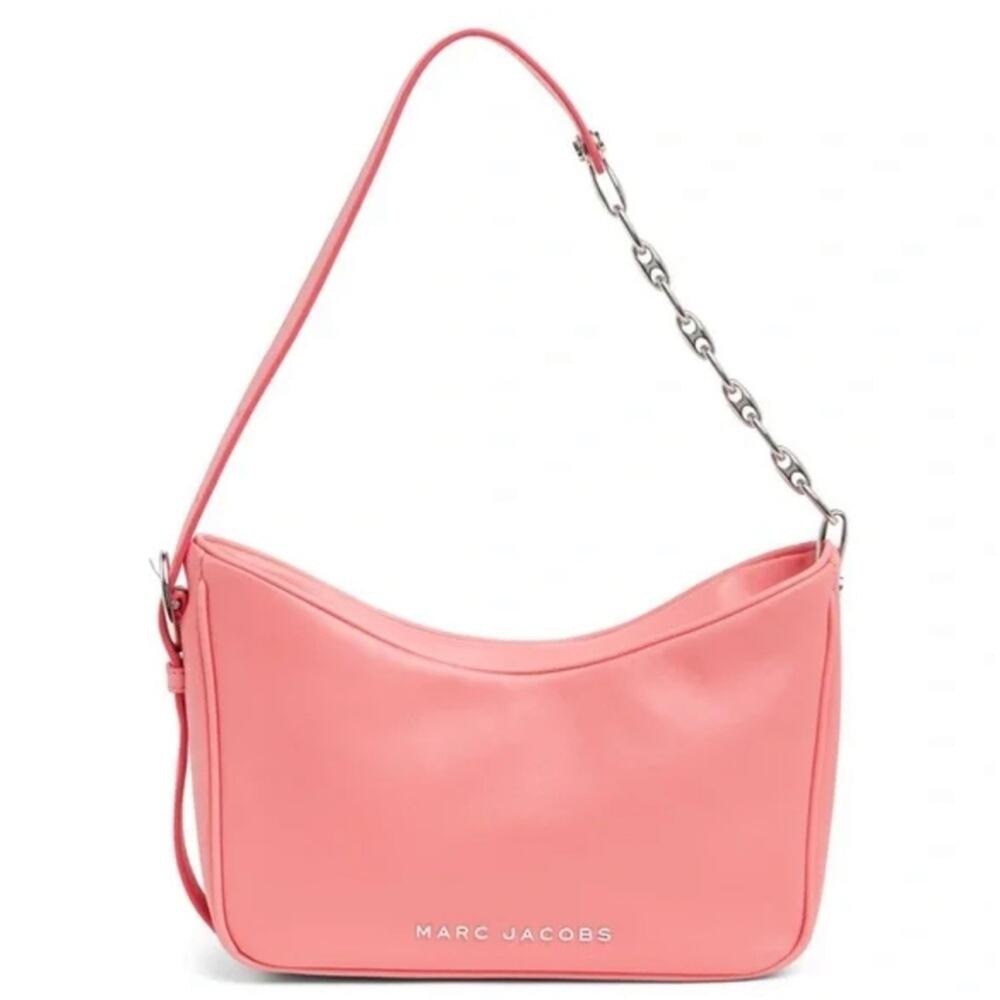 Mark Jacobs Pink Leather Shoulder Bag New Retails $395‎